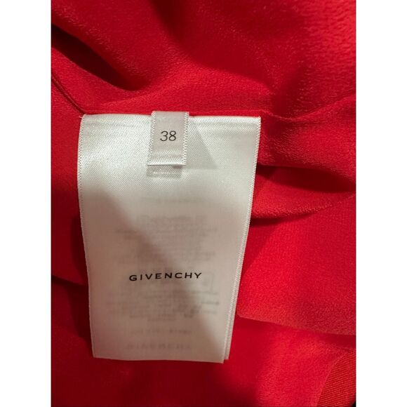 Givenchy Satin Mini Dress in Red FR38/US6 $2750 - Picture 9 of 10